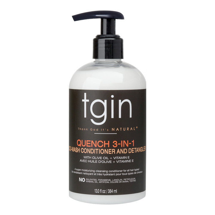 TGIN QUENCH 3 IN 1 Co-wash Conditioner and Detangler (13oz)