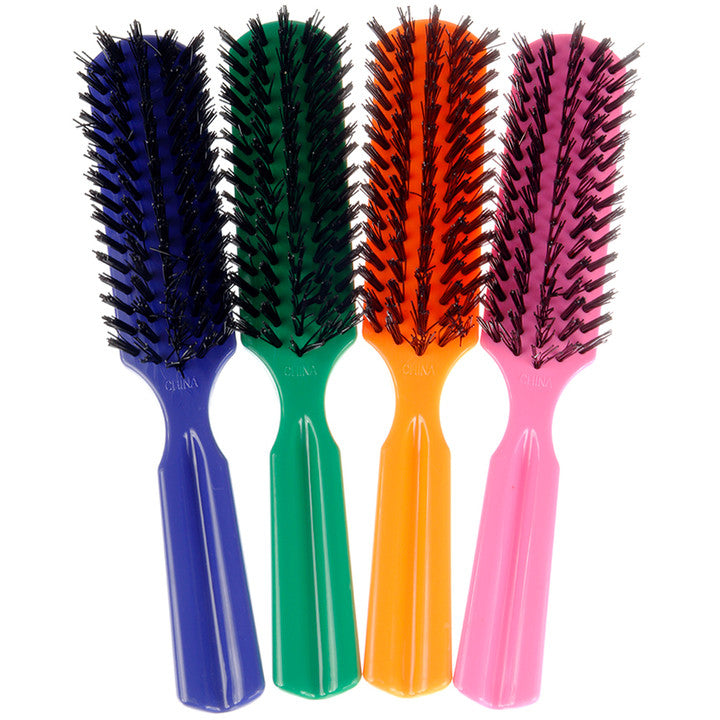 KIM & C Plastic Brush Large Assorted 12pcs Bulk Pack