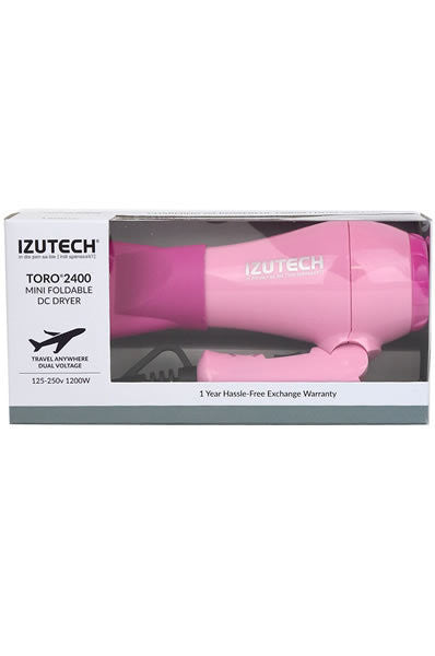 IZUTECH Mini Foldable DC Dryer 1200W #TORO2400 - Pink