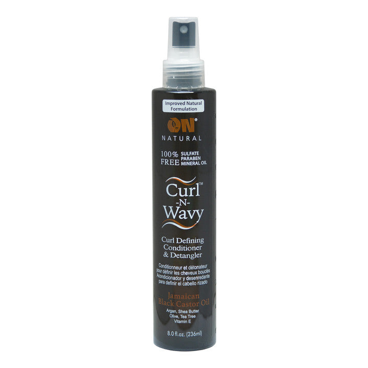 ON NATURAL Curl & Wavy Jamaican Black Castor Conditioner & Detangler(8oz)