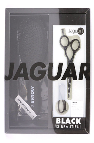 JAGUAR White Line Scissors 5-1/2" & Brush Prepack Set