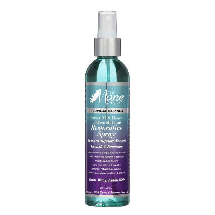 THE MANE CHOICE Tropical Moringa Sweet Oil & Honey Endless Moisture Restorative Spray(8oz)