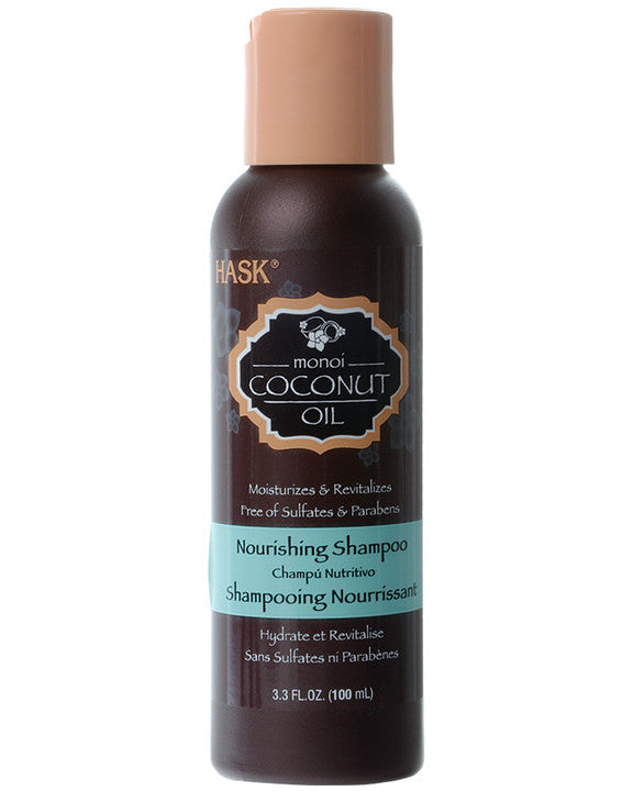 HASK Monoi Coconut Oil Nourishing Shampoo Travel Size (3.3oz)