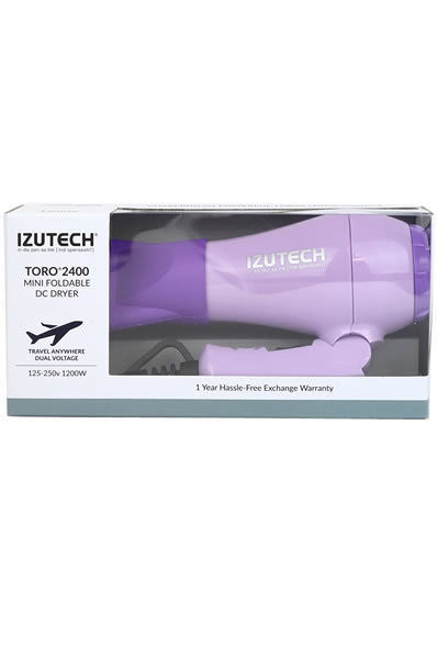IZUTECH Mini Foldable DC Dryer 1200W #TORO2400 - Purple