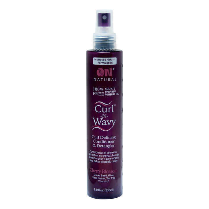 ON NATURAL Curl & Wavy Cherry Bossom Conditioner & Detangler (8oz)