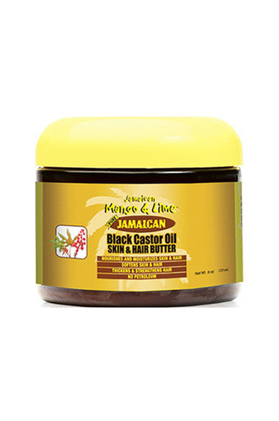 JAMAICAN MANGO & LIME Black Castor Oil Hair & Skin Butter (6oz)