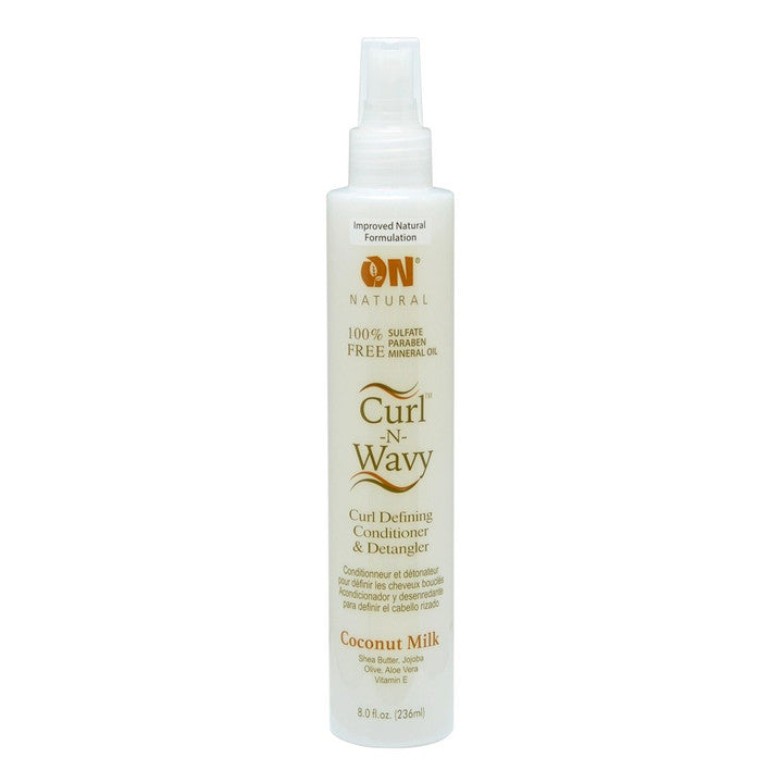 ON NATURAL Curl & Wavy Coconut Milk Conditioner & Detangler(8oz)
