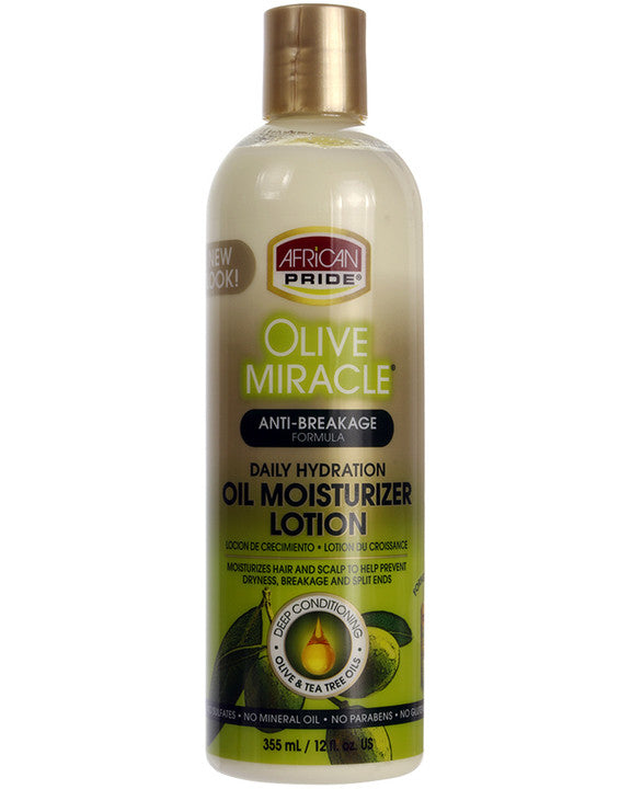 AFRICAN PRIDE Olive Miracle Oil Moisturizer Lotion (12oz)