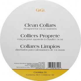 Gigi Clean Collars 50 ct. Designed for 14 oz Warmers 0810