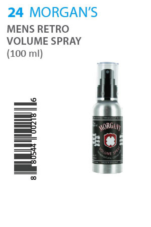 Morgan's-24 Men's Retro Volume Spray 100ml