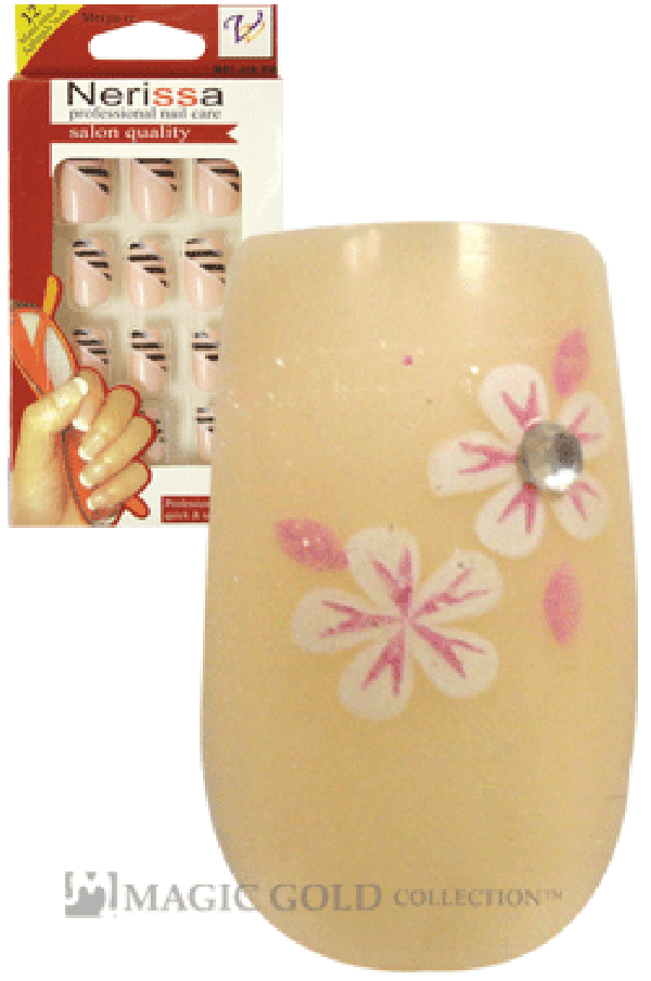 Nerissa- Hand-Made Air Brush Nails (NE002/12pcs)-pc