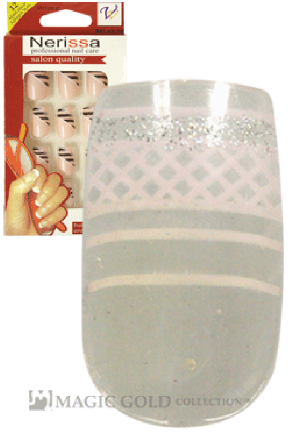 Nerissa- Hand-Made Air Brush Nails (NE003/12pcs)-pc