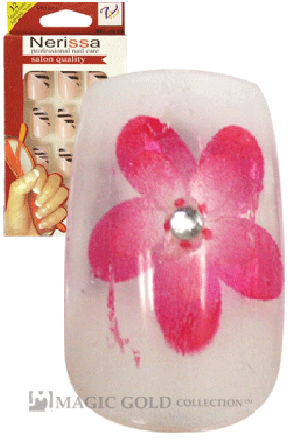 Nerissa- Hand-Made Air Brush Nails(NE011/12pcs) -pc