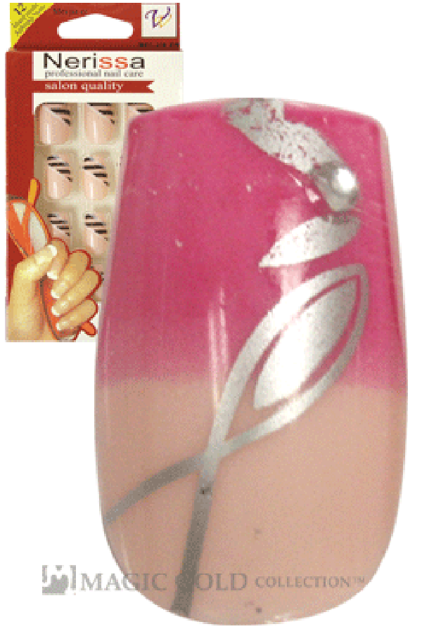 Nerissa- Hand-Made Air Brush Nails(NE012/12pcs) -pc