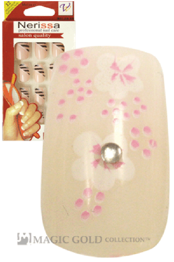 Nerissa- Hand-Made Air Brush Nails(NE013/12pcs) -pc