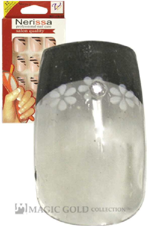 Nerissa- Hand-Made Air Brush Nails(NE015/12pcs) -pc