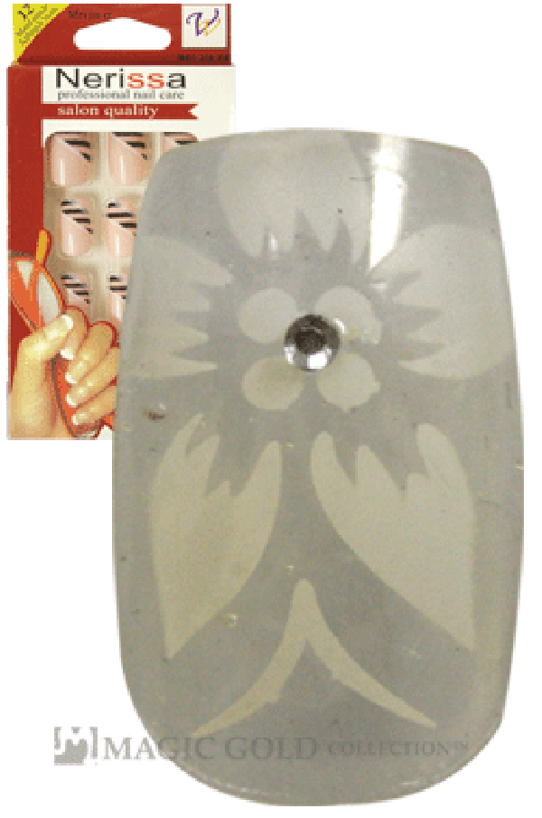 Nerissa- Hand-Made Air Brush Nails(NE016/12pcs) -pc