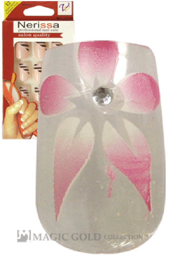 Nerissa- Hand-Made Air Brush Nails(NE017/12pcs) -pc