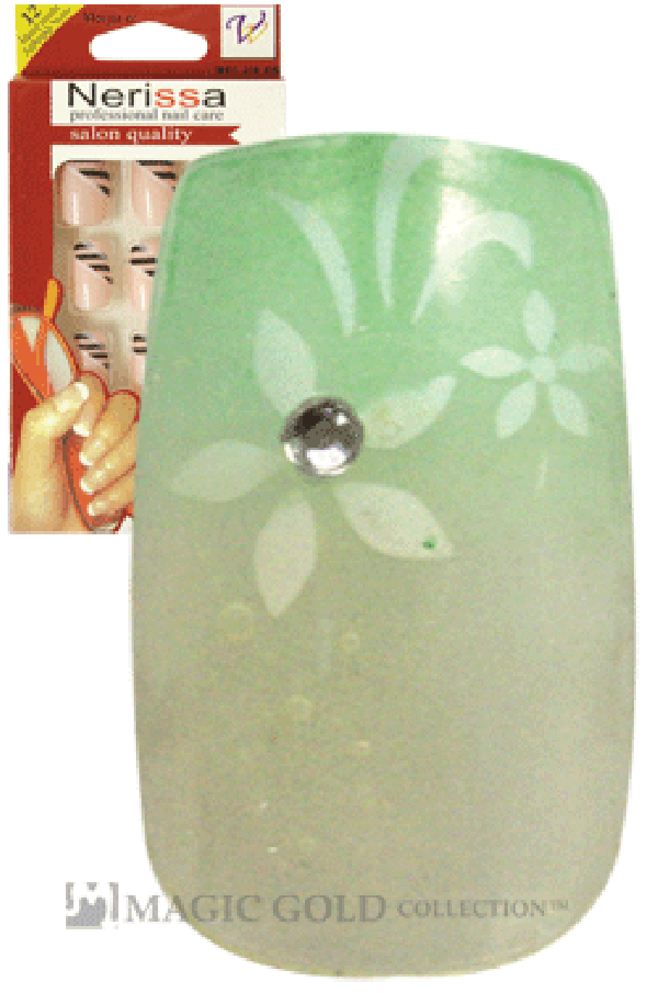 Nerissa- Hand-Made Air Brush Nails(NE019/12pcs) -pc