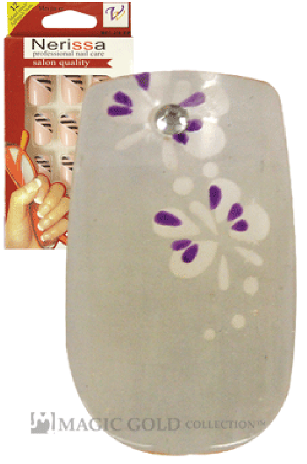 Nerissa- Hand-Made Air Brush Nails(NE023/12pcs) -pc