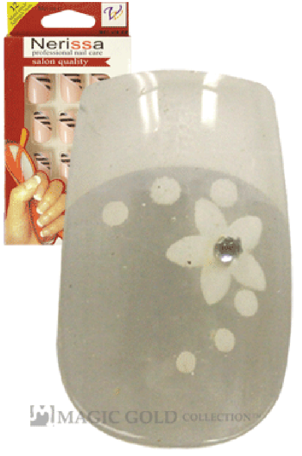 Nerissa- Hand-Made Air Brush Nails(NE027/12pcs) -pc