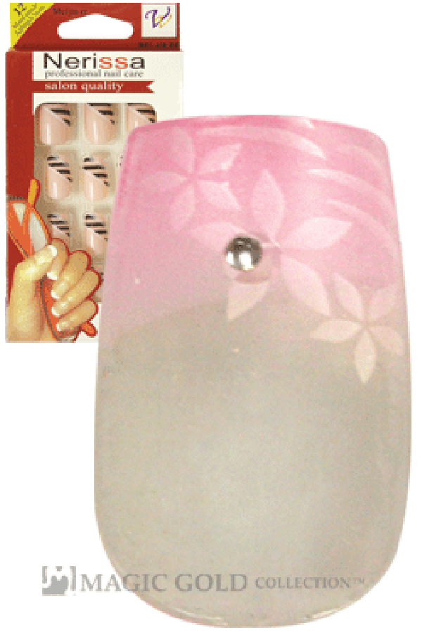 Nerissa- Hand-Made Air Brush Nails(NE029/12pcs) -pc