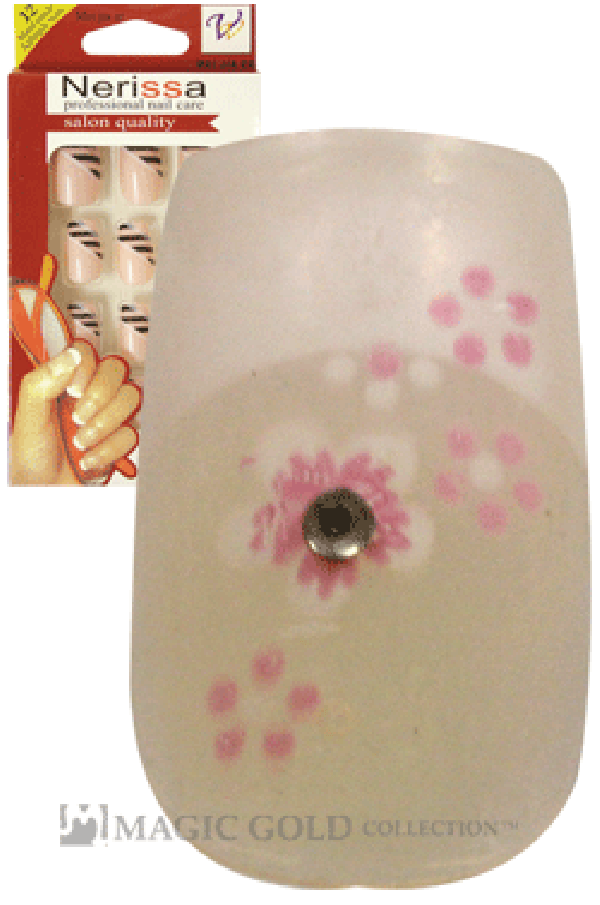 Nerissa- Hand-Made Air Brush Nails(NE034/12pcs) -pc