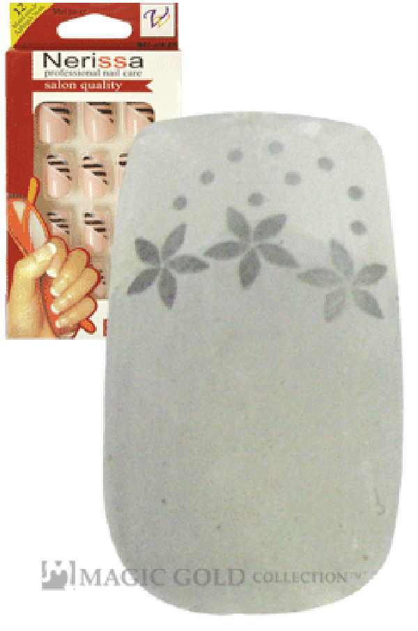 Nerissa- Hand-Made Air Brush Nails(NE041/12pcs) -pc