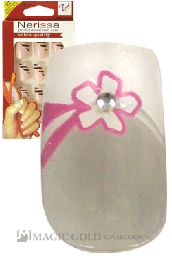 Nerissa- Hand-Made Air Brush Nails(NE042/12pcs) -pc