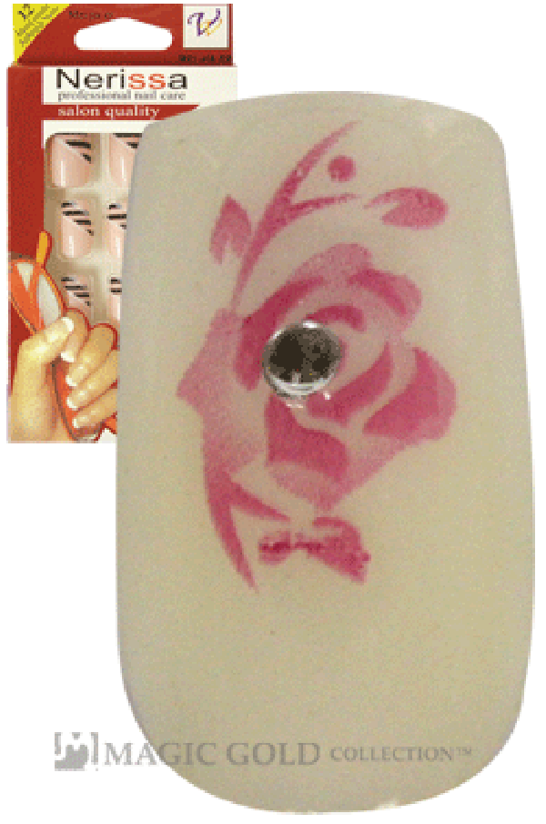 Nerissa- Hand-Made Air Brush Nails(NE046/12pcs) -pc