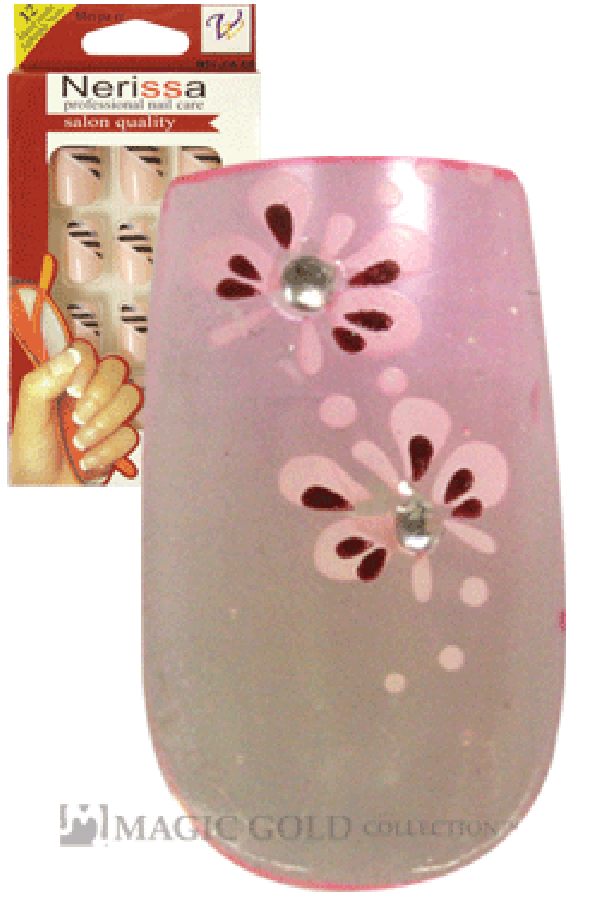 Nerissa- Hand-Made Air Brush Nails(NE052/12pcs) -pc