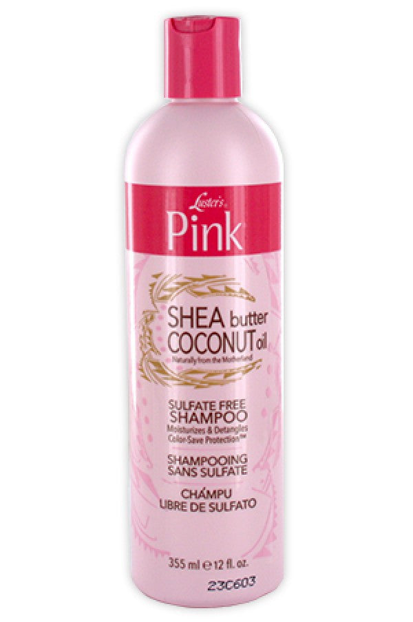 Pink-58 Shea Butter & Coconut Oil Sulfate Free Shampoo(12oz)