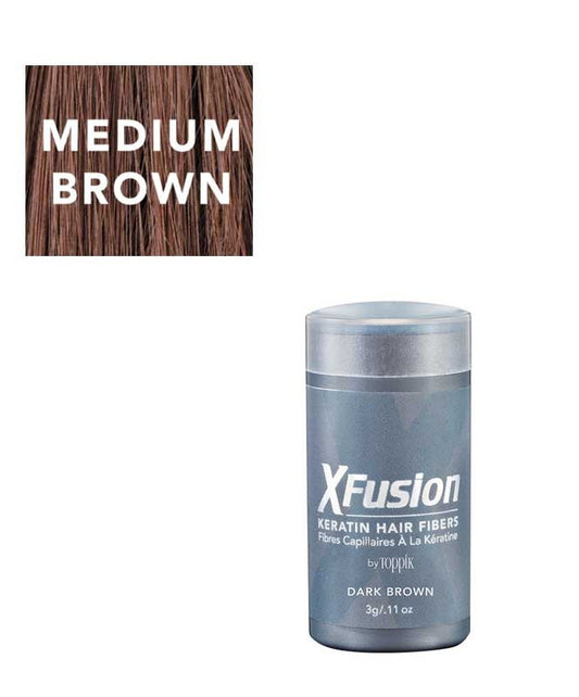 Xfusion Hair Fibers Medium Brown 3g