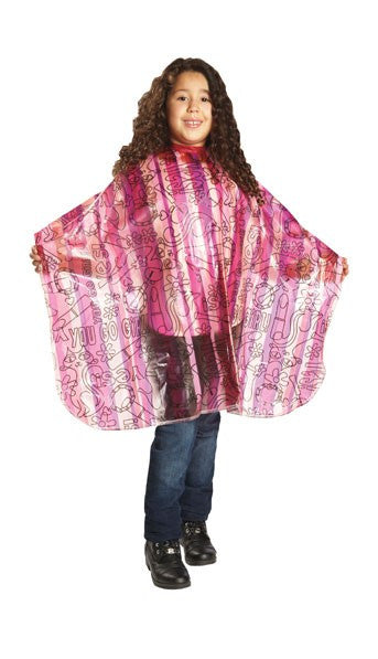 Kiddie Cutting Cape Pink