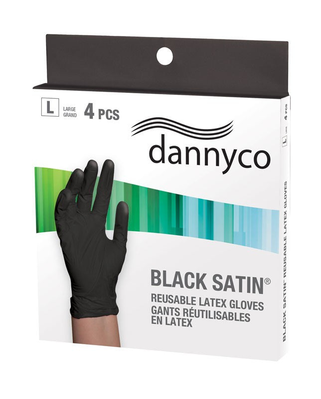 33704 BLACK GLOVES LG 4pk
