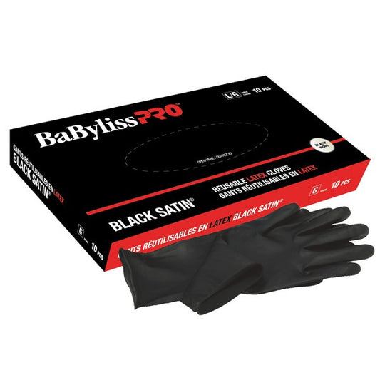 Reusable Black Gloves Medium 10pk