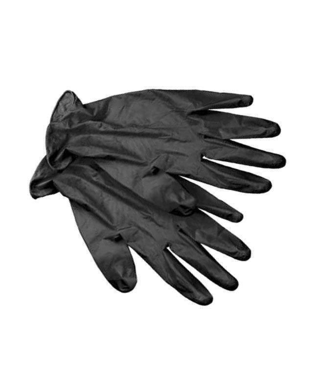 Med Nitrile Black Gloves 100pk