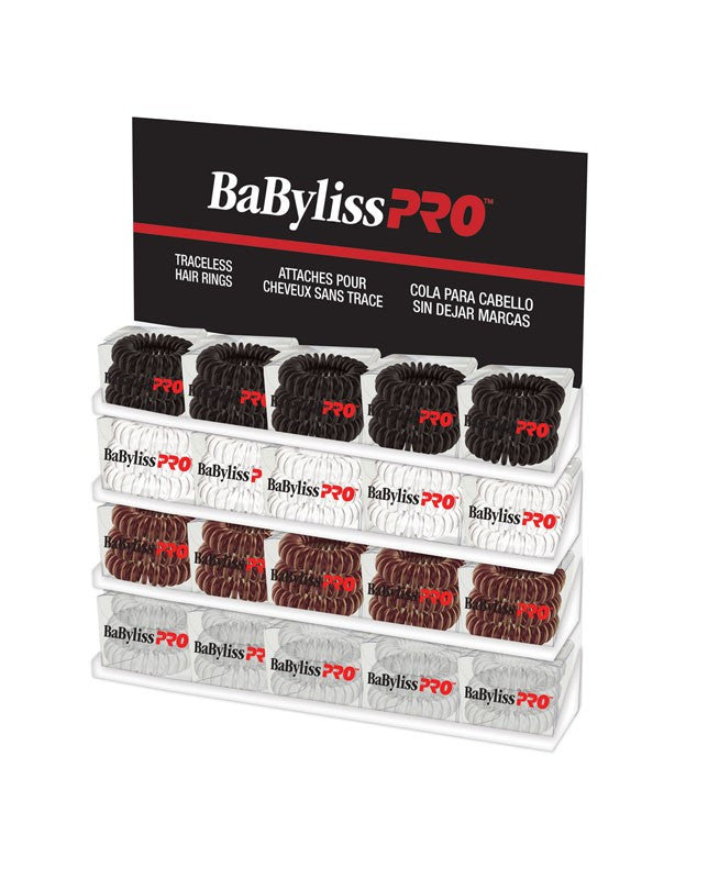 Traceless Hair Rings Disp 20pk