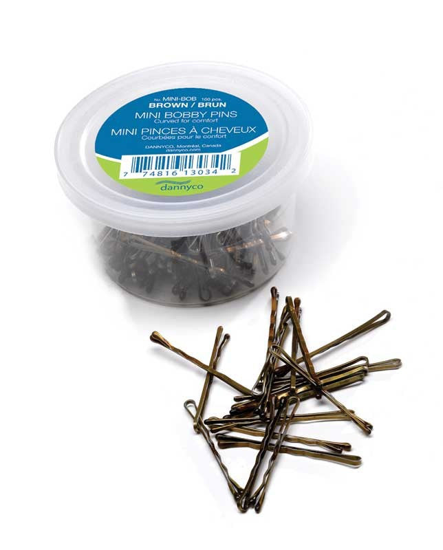 BaB Mini Bobby Pins Brn 100pk