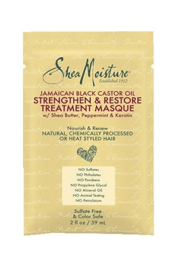 Shea Moisture-106 Jamaican Black Caster Oil Strength & Restore Masque Pack 12/ds-ds