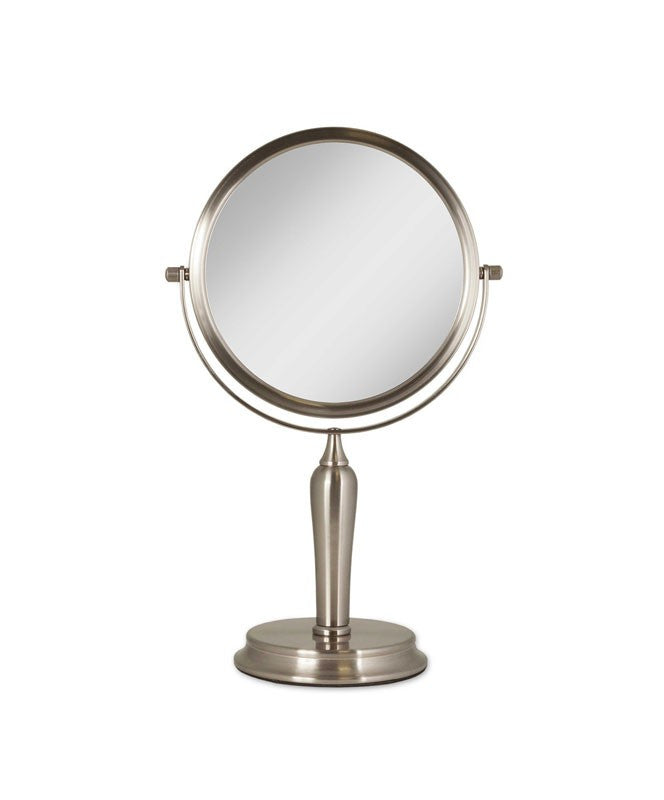 Brushed Nickel Swivel Mirror