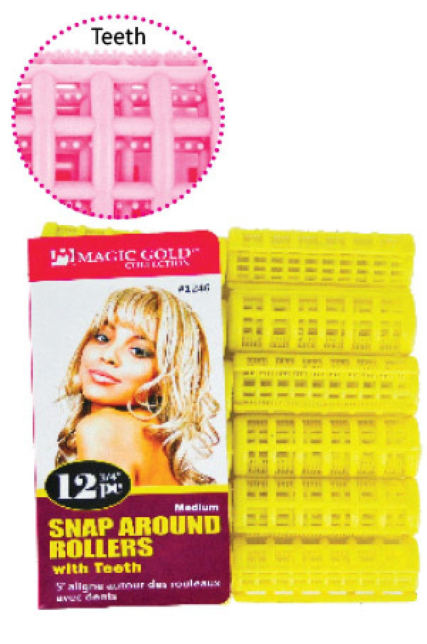 Magic Gold - Snap Around Teeth Rollers - -Medium 1246