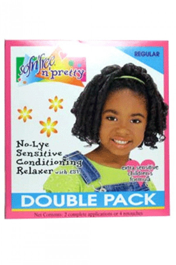 Sofn'freen'pretty-7 Conditioning Relaxer Double Pack -Coarse
