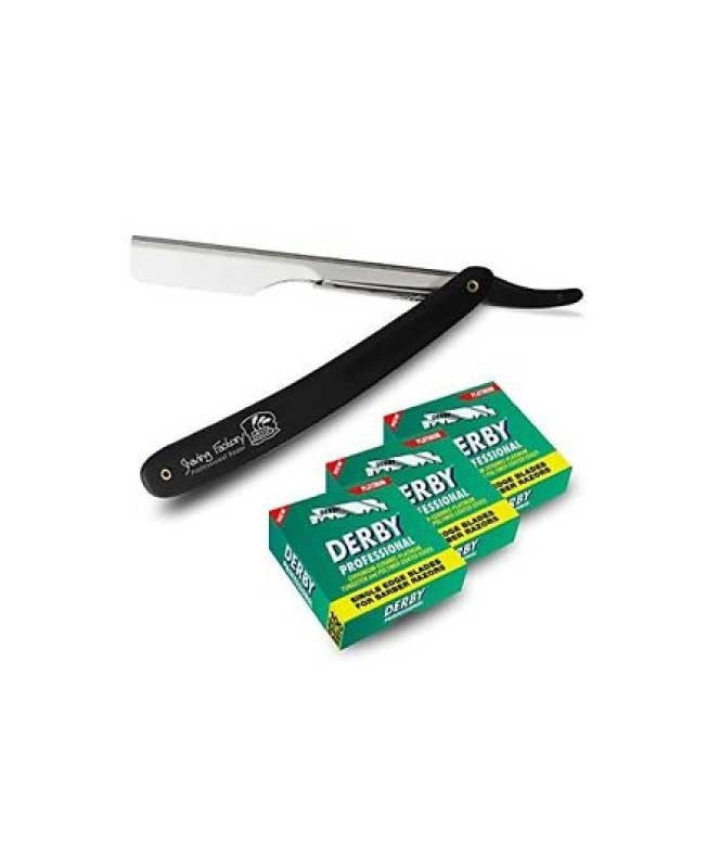 STRAIGHT RAZOR WITH 300 BLADES Value Pak