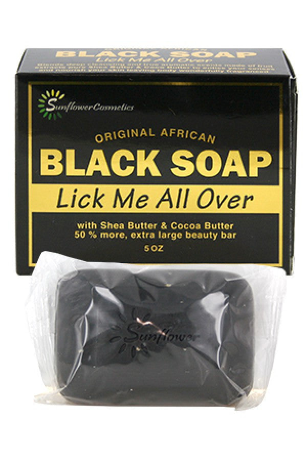 Sunflower-26 Original African Black Soap(5oz)Lick Me All Over