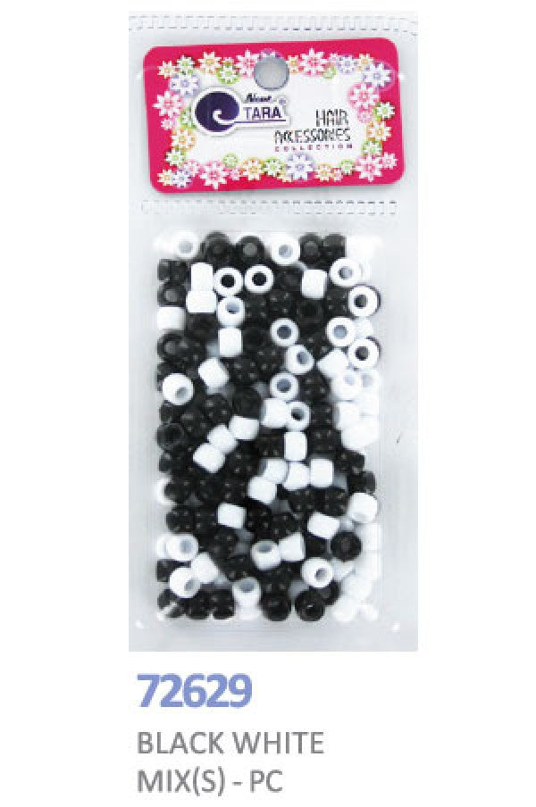 Tara Beads 72629 Black White Mix(s) - PC