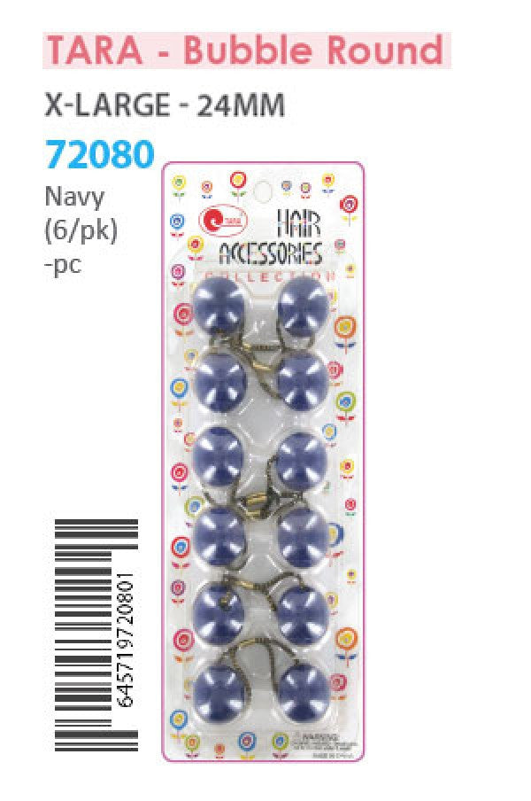 Tara Bubble Round 72080 Navy XL 6/pk -pc