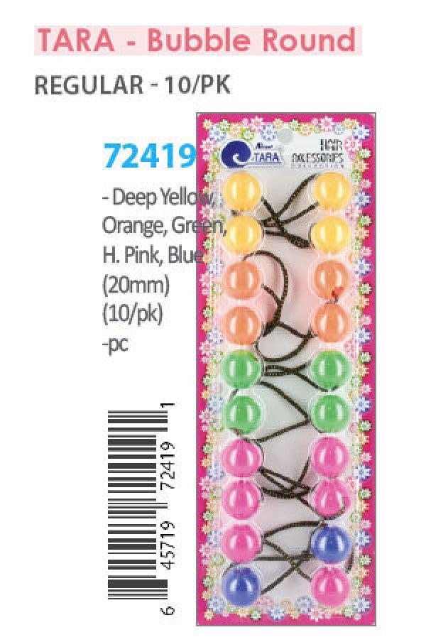 Tara Bubble Round 72419 Mix 20mm 10/pk -pc