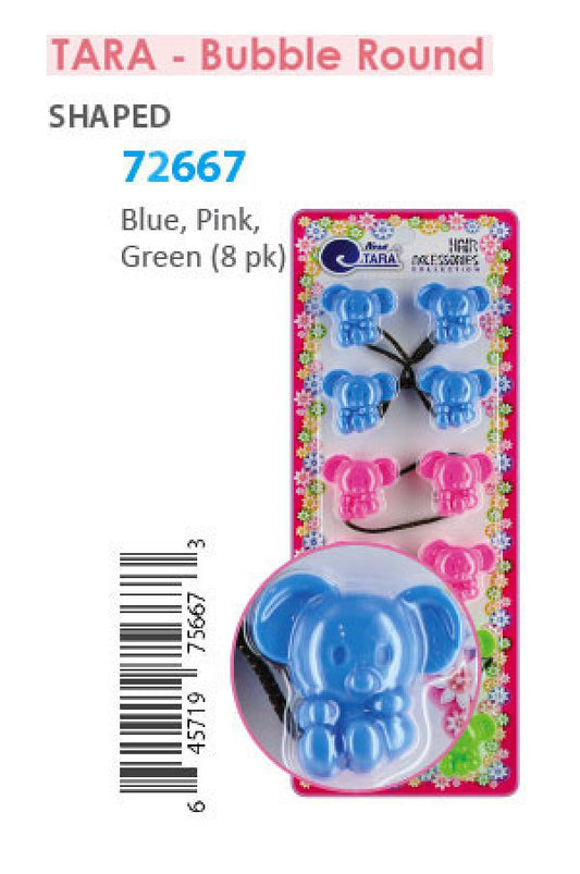 Tara Bubble Elephant 72667 Blue/Pink/Green 6/pk -pc