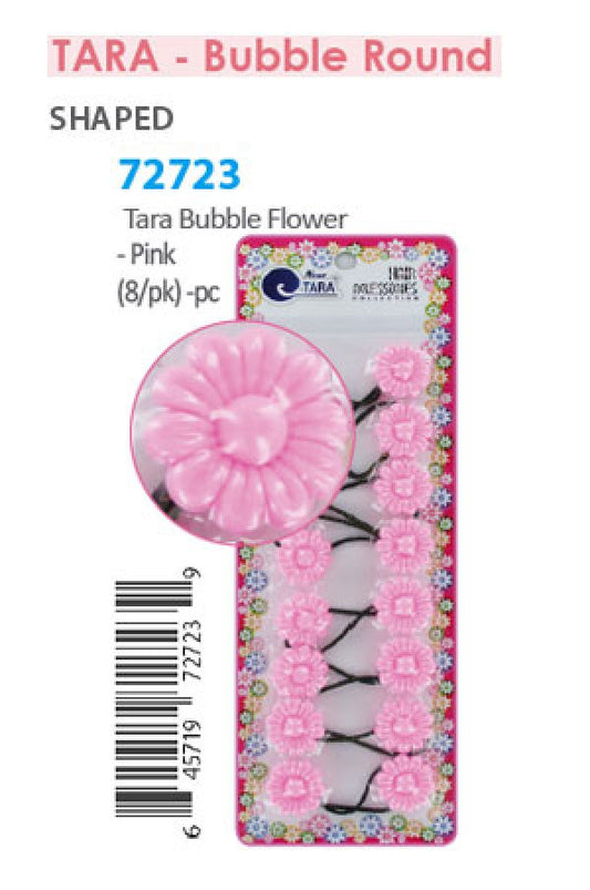 Tara Bubble Flower 72723 Pink 8/pk -pc